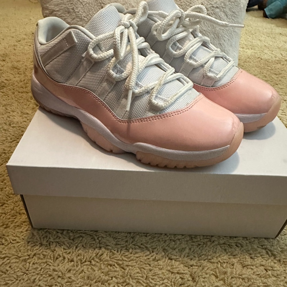 Women's Pink and White Sneakers